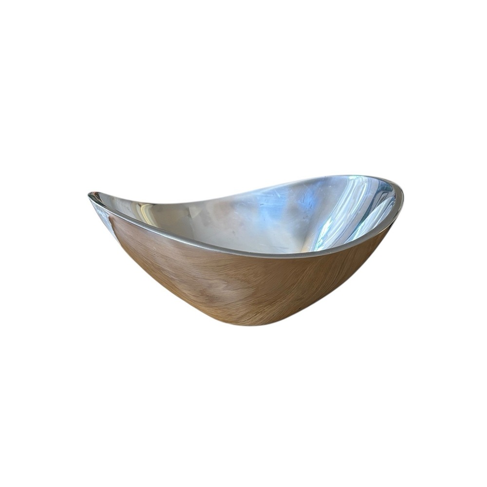 Nambe Butterfly Collection Serving‎ Bowl Oven Safe 7 Inch Chrome